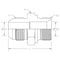 World Wide Fittings Male JIC to Male British Standard Pipe Parallel Straight Adapter 7002X10X10 - alternate 2